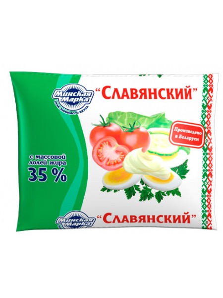 Майонезный соус "Славянский" 35% 400г*20 пленка Минск МЗ №1 Майонезный соус "Славянский" 35% 400г*20 пленка Минск МЗ №1